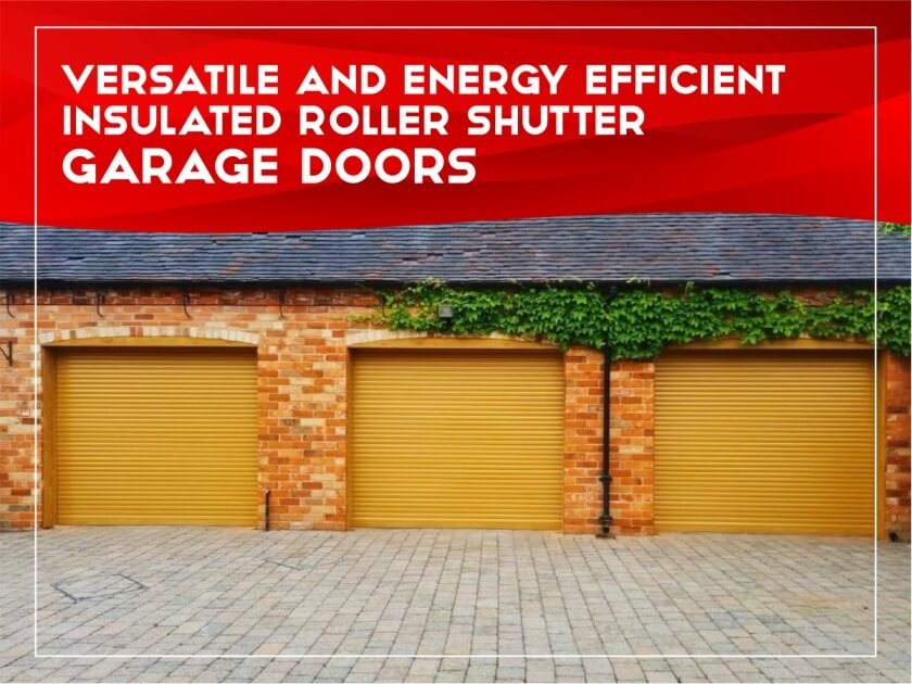 Insulated roller shutter garage doors